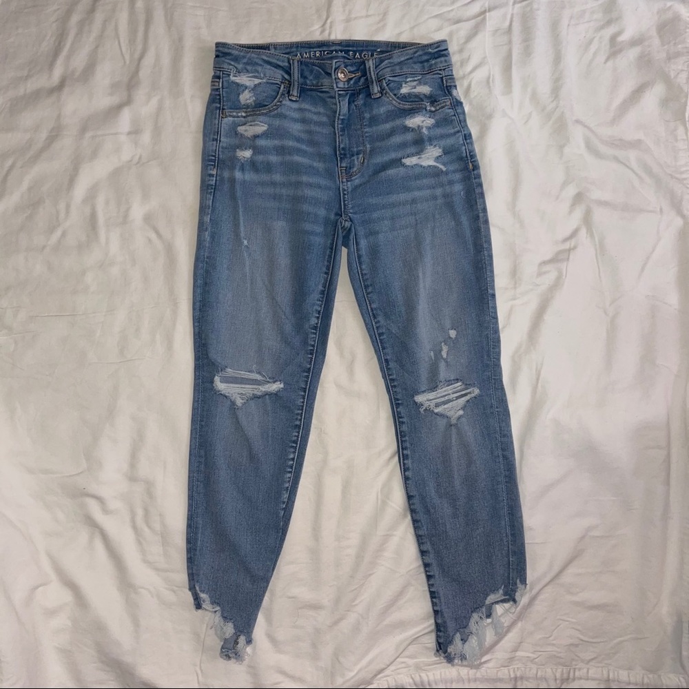 American Eagle hi-rise cropped jean